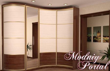 Радиусный шкаф купе как вариант для небольших квартир